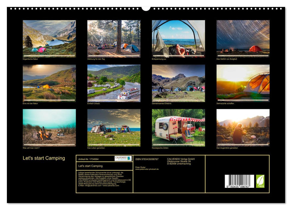 Let's start Camping (CALVENDO Premium Wandkalender 2025)