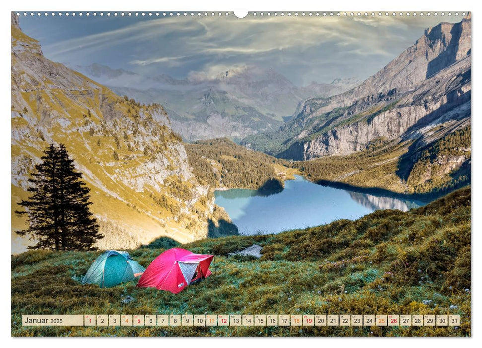 Let's start Camping (CALVENDO Premium Wandkalender 2025)