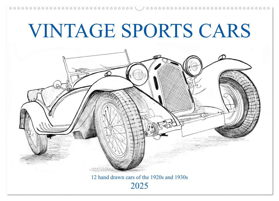 Vintage Sports Cars (CALVENDO Wandkalender 2025)