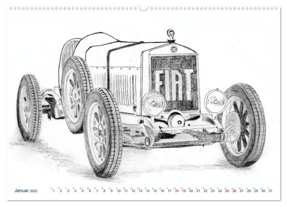 Vintage Sports Cars (CALVENDO Wandkalender 2025)