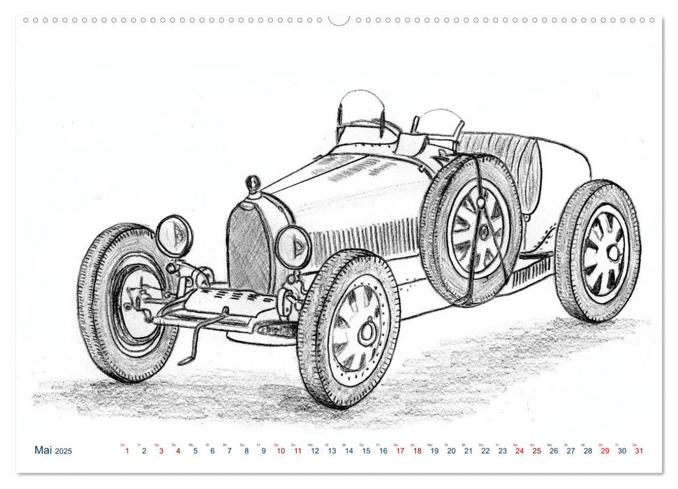 Vintage Sports Cars (CALVENDO Wandkalender 2025)