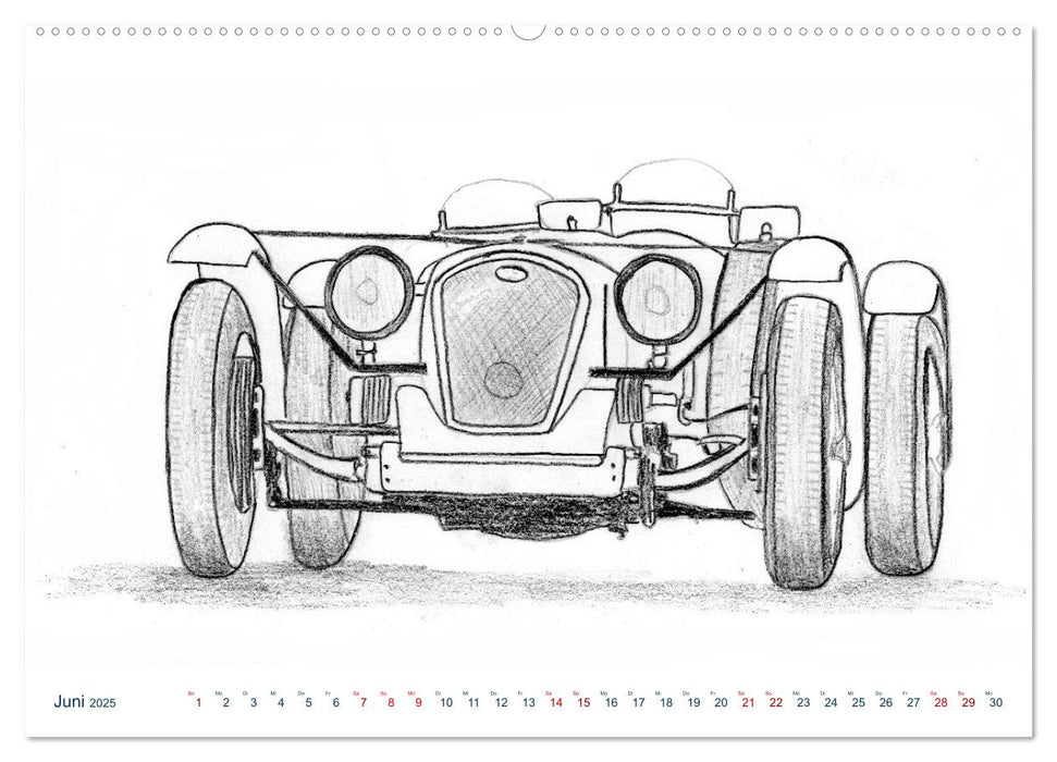 Vintage Sports Cars (CALVENDO Wandkalender 2025)