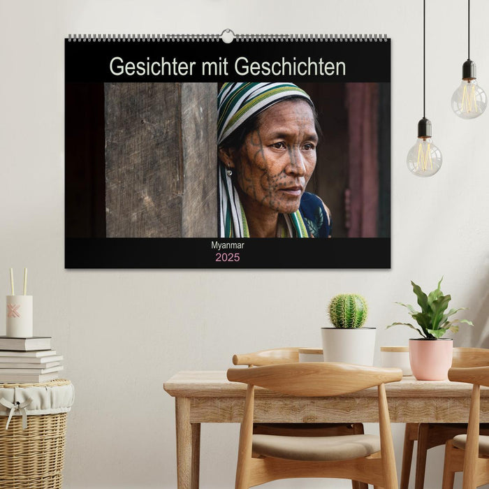 Gesichter mit Geschichten - Myanmar (CALVENDO Wandkalender 2025)