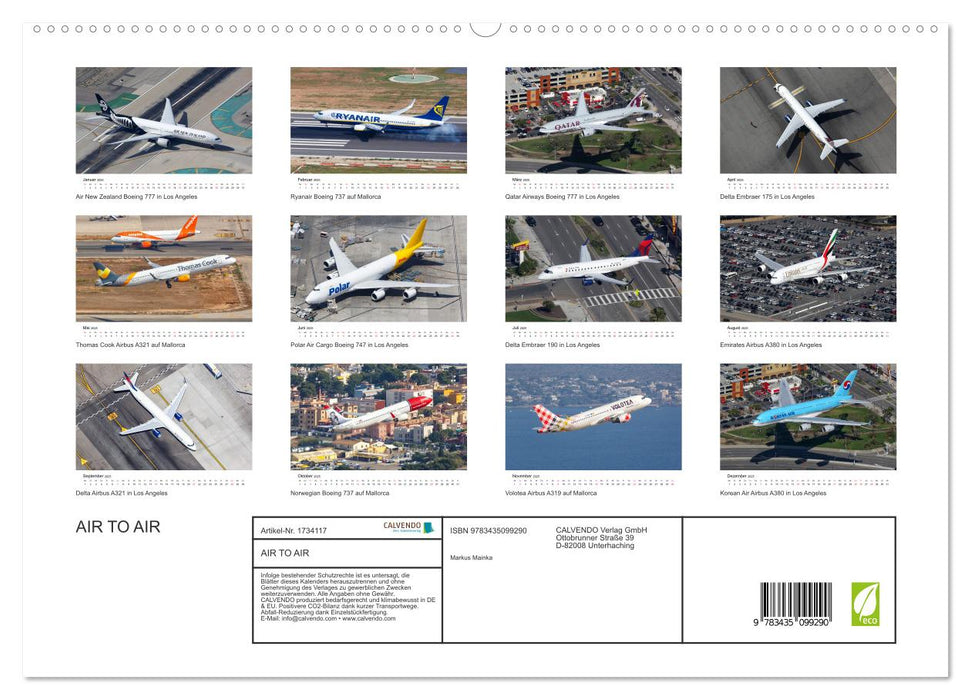 AIR TO AIR (CALVENDO Premium Wandkalender 2025)