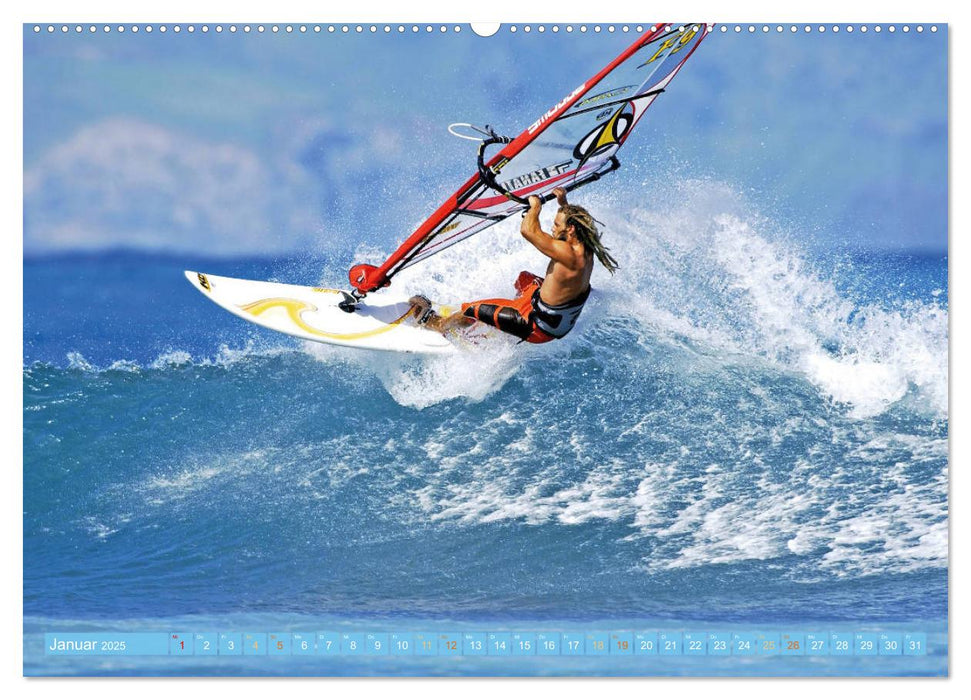 Windsurfen: Wasser, Gischt und Wellen - Edition Funsport (CALVENDO Premium Wandkalender 2025)