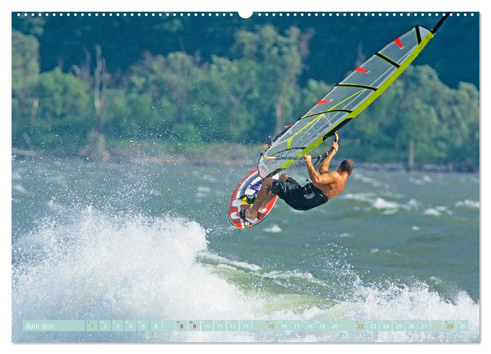 Windsurfen: Wasser, Gischt und Wellen - Edition Funsport (CALVENDO Premium Wandkalender 2025)