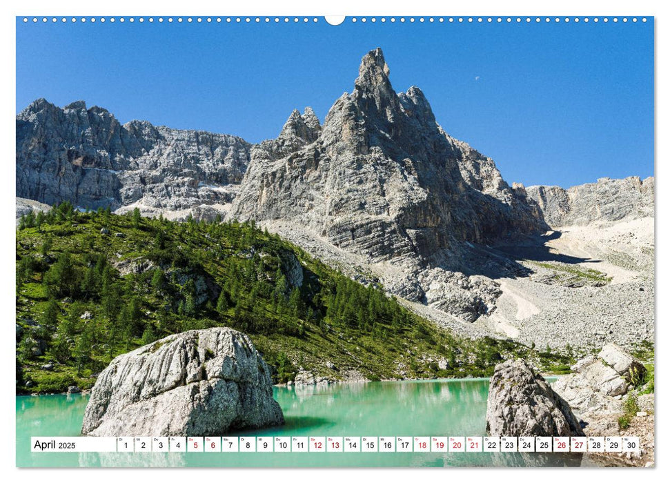 Dolomiten - Die Dreitausender der Bleichen Berge (CALVENDO Premium Wandkalender 2025)