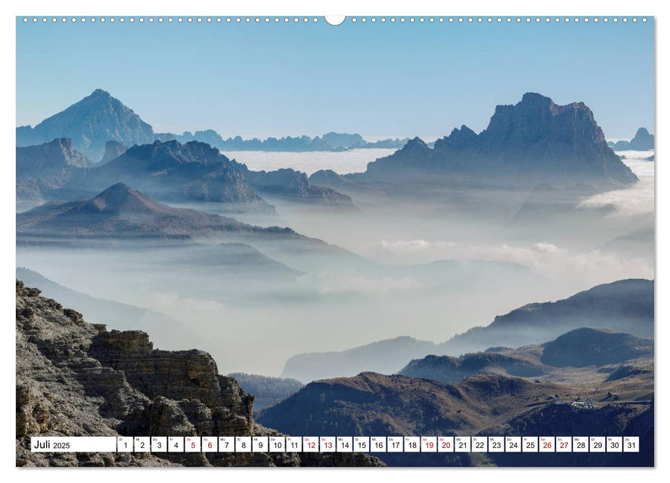 Dolomiten - Die Dreitausender der Bleichen Berge (CALVENDO Premium Wandkalender 2025)