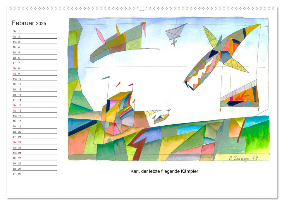 Zeitingers Bestiarium (CALVENDO Premium Wandkalender 2025)