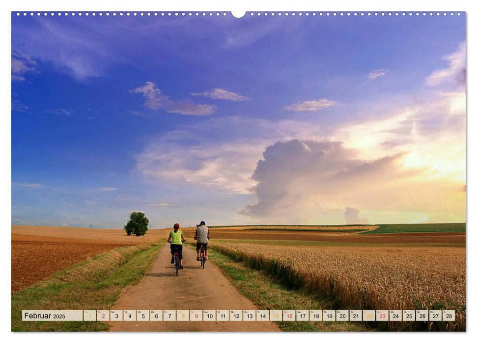 Fahrradfahren - Lust auf Natur (CALVENDO Premium Wandkalender 2025)