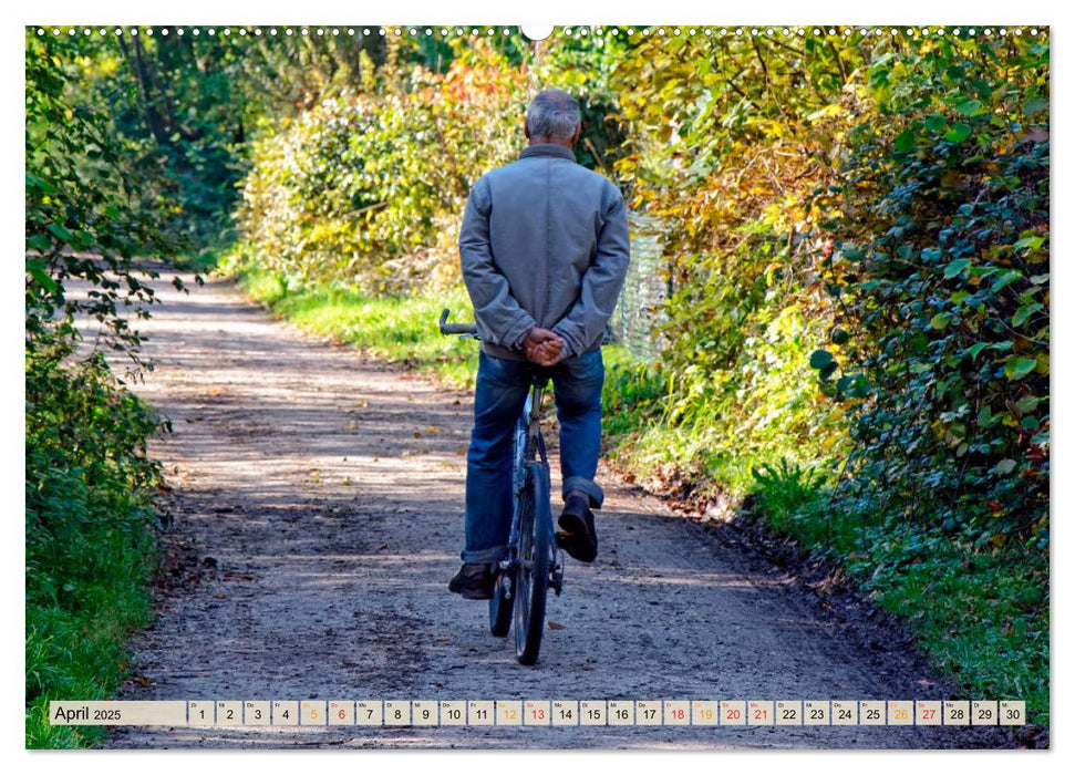 Fahrradfahren - Lust auf Natur (CALVENDO Premium Wandkalender 2025)