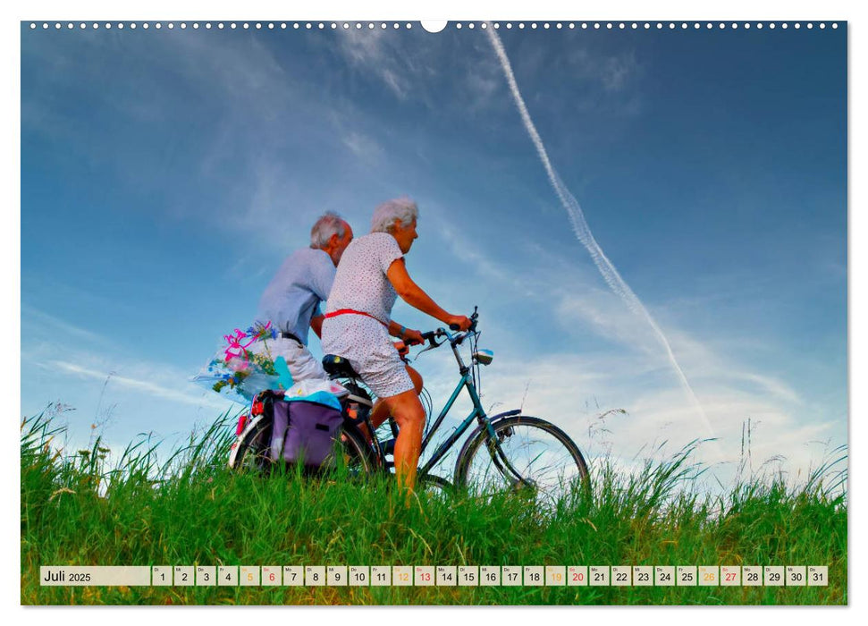 Fahrradfahren - Lust auf Natur (CALVENDO Premium Wandkalender 2025)