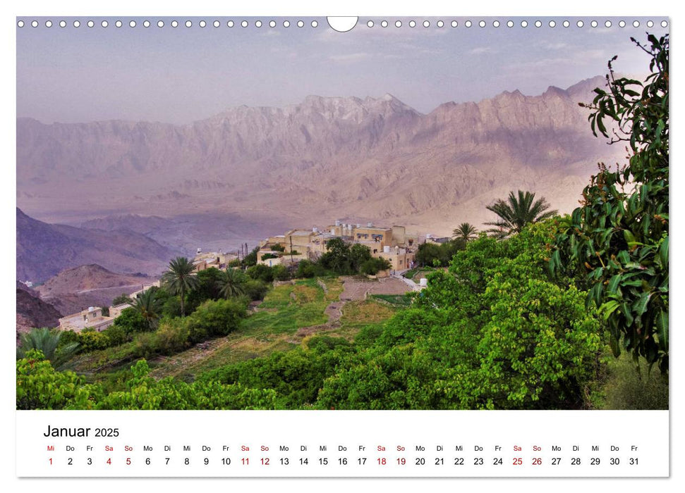 OMAN - eine Bilderreise durch das Sultanat. (CALVENDO Wandkalender 2025)