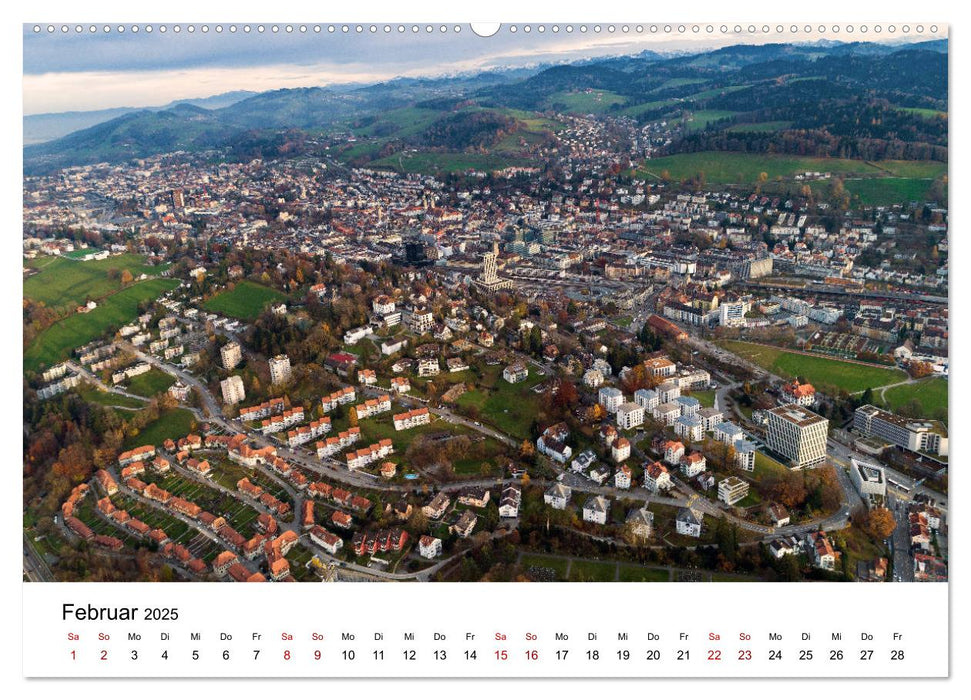 Luftbildkalender St. Gallen 2025 (CALVENDO Premium Wandkalender 2025)