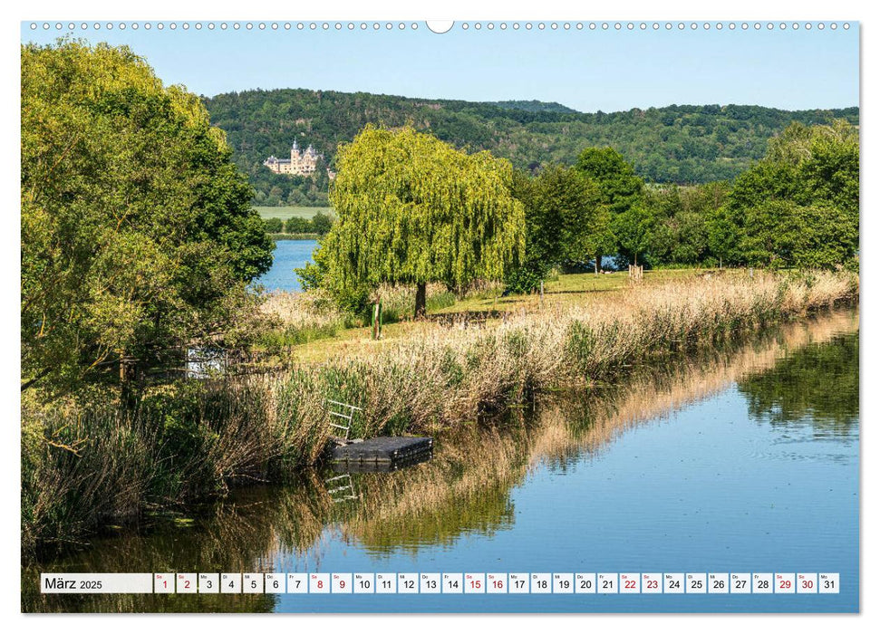 Deutsche Flüsse - An Werra und Fulda (CALVENDO Premium Wandkalender 2025)