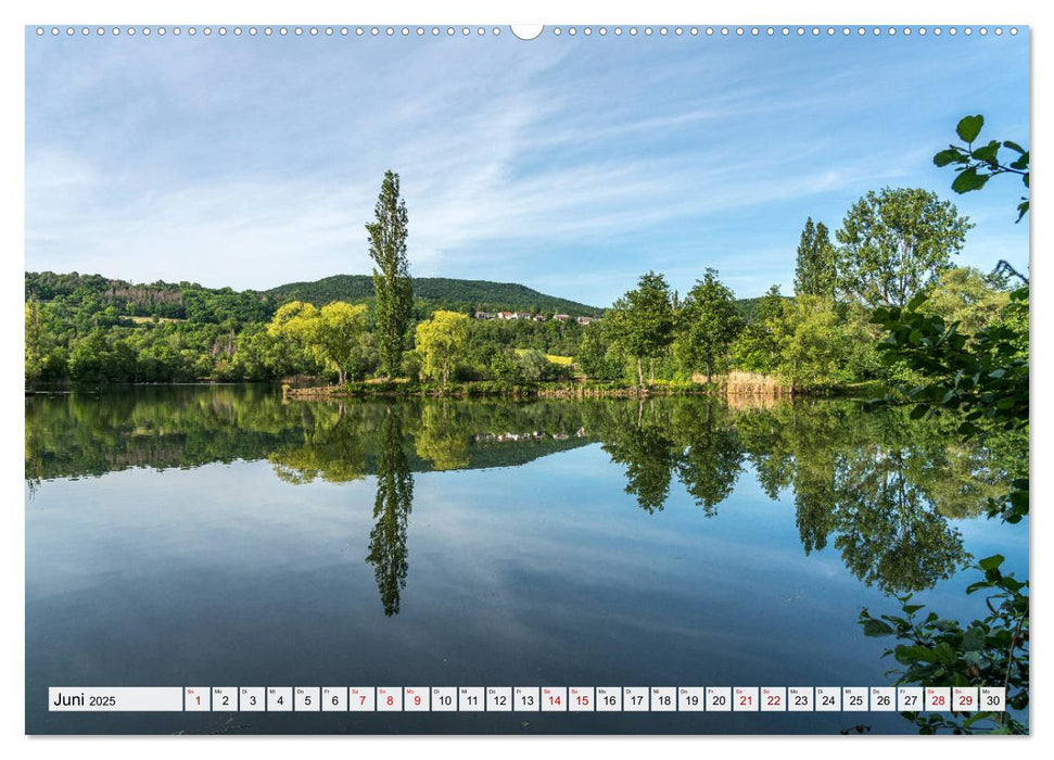 Deutsche Flüsse - An Werra und Fulda (CALVENDO Premium Wandkalender 2025)