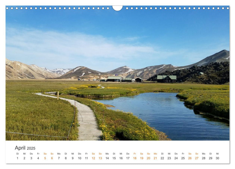 Island Wandkalender 2025 - Faszinierende Landschaftsfotografien (CALVENDO Wandkalender 2025)