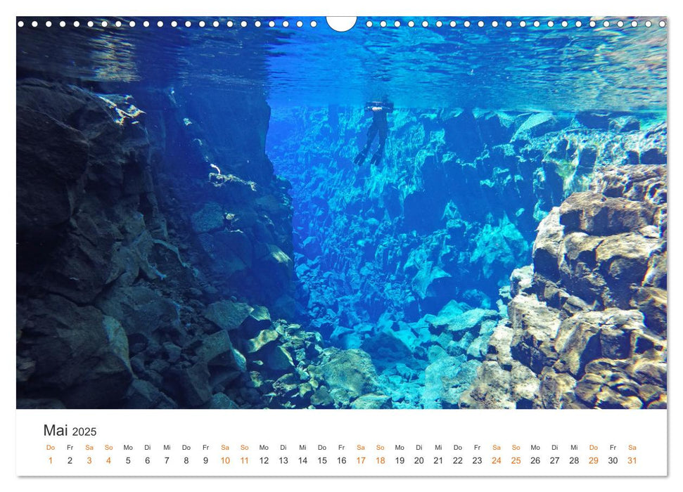 Island Wandkalender 2025 - Faszinierende Landschaftsfotografien (CALVENDO Wandkalender 2025)