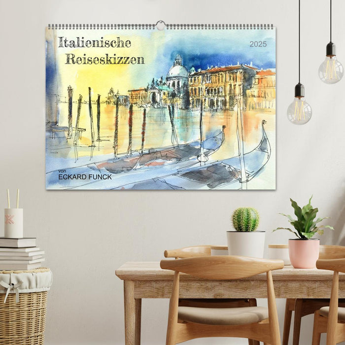 Italienische Reiseskizzen (CALVENDO Wandkalender 2025)