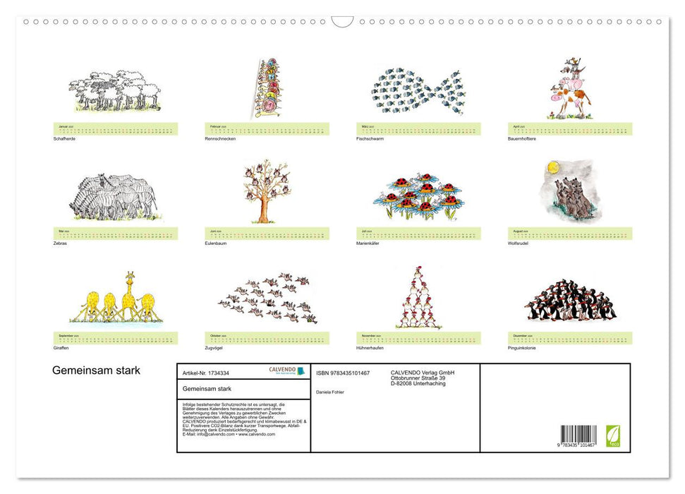 Gemeinsam stark (CALVENDO Wandkalender 2025)