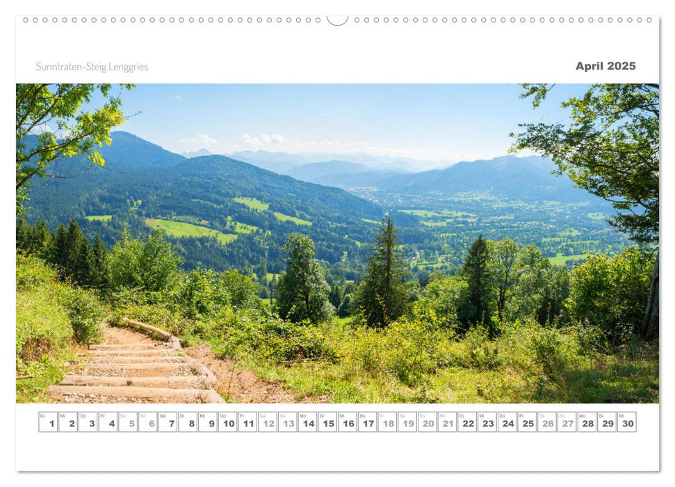 Ab in die Berge 2025 - Aussichtsplätze in den Münchner Hausbergen (CALVENDO Premium Wandkalender 2025)