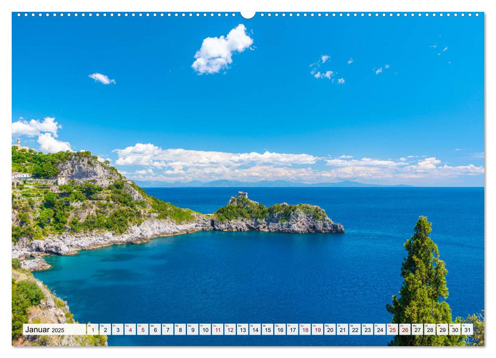 Landschaften an der Amalfi Küste (CALVENDO Premium Wandkalender 2025)