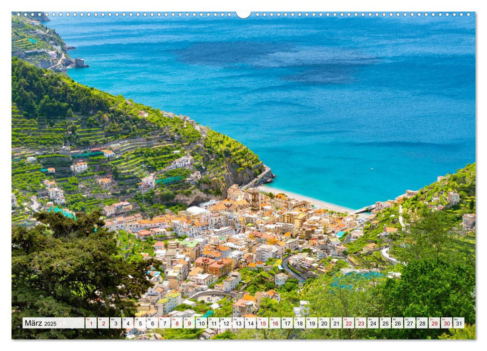 Landschaften an der Amalfi Küste (CALVENDO Premium Wandkalender 2025)