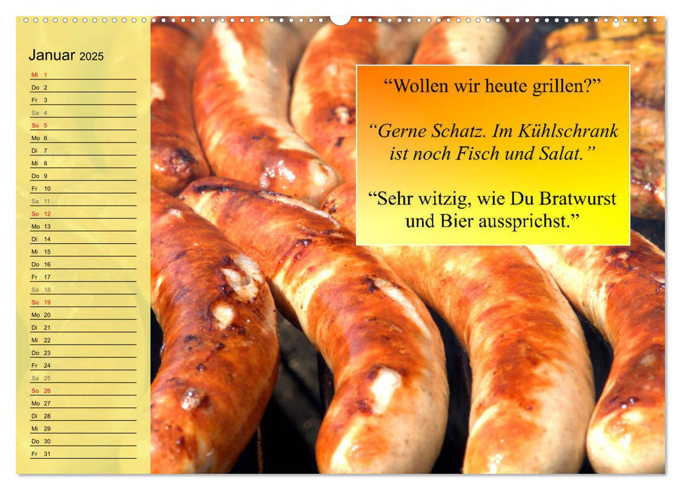 Auftragsgriller für effektive Fettverbrennung! Denn Grillsaison ist immer! (CALVENDO Premium Wandkalender 2025)