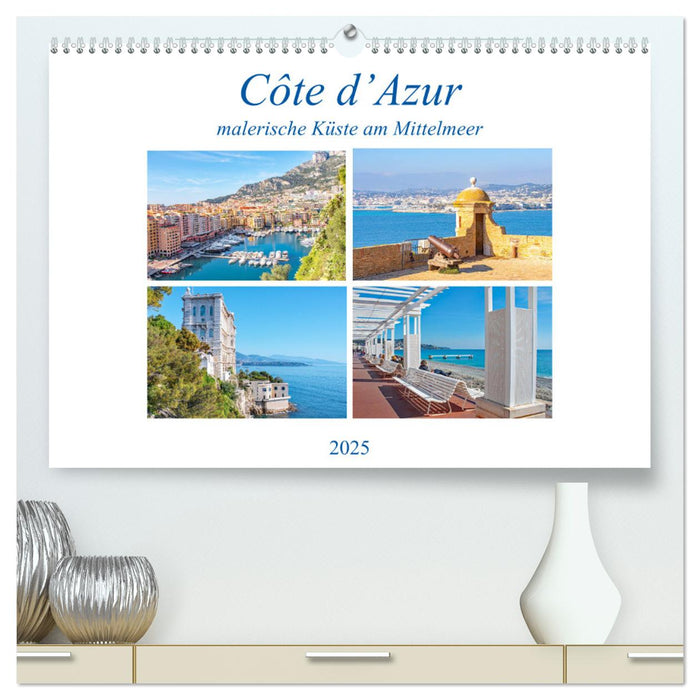 Côte d’Azur - malerische Küste am Mittelmeer (CALVENDO Premium Wandkalender 2025)