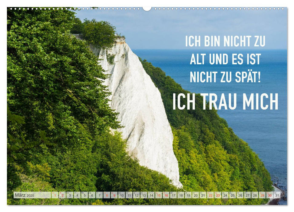 Motivation und Meer (CALVENDO Premium Wandkalender 2025)