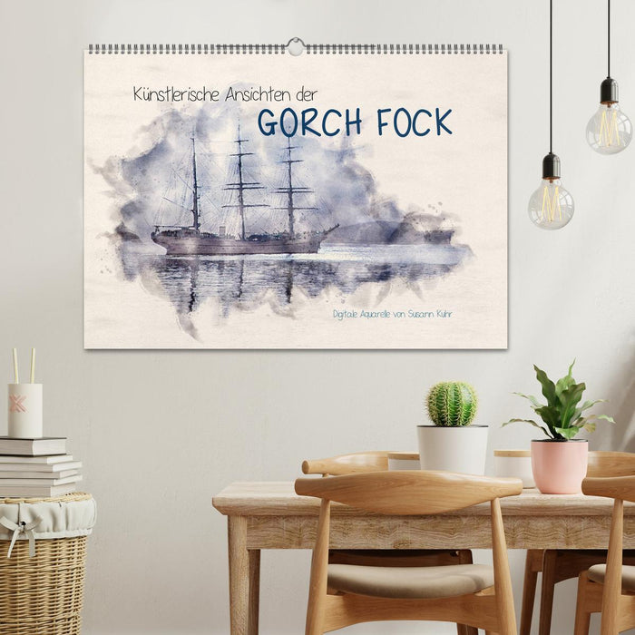 Künstlerische Ansichten der Gorch Fock (CALVENDO Wandkalender 2025)