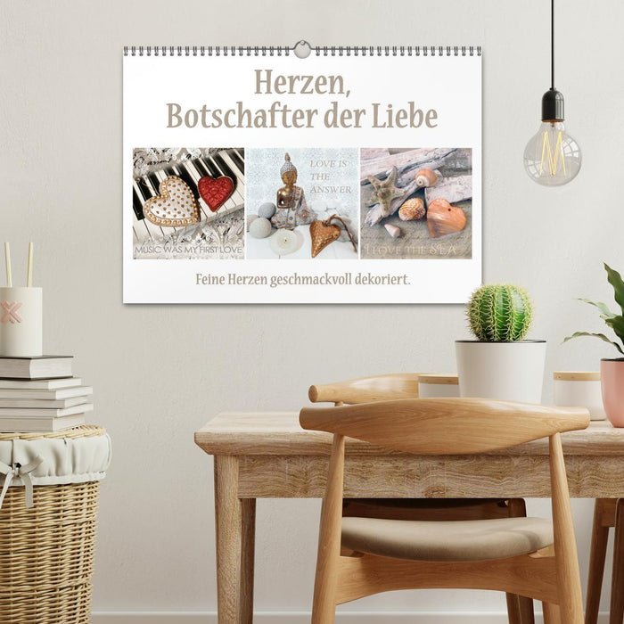 Herzen, Botschafter der Liebe (CALVENDO Wandkalender 2025)