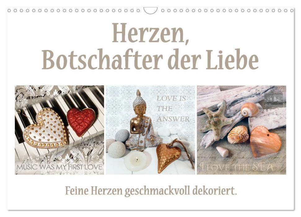 Herzen, Botschafter der Liebe (CALVENDO Wandkalender 2025)