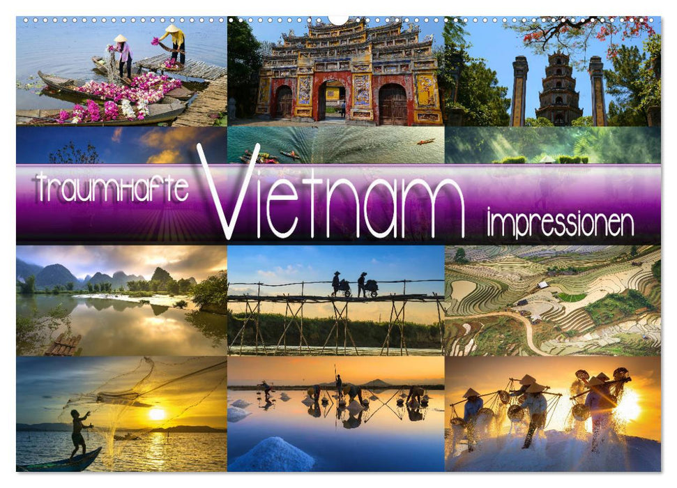 Traumhafte Vietnam Impressionen (CALVENDO Wandkalender 2025)