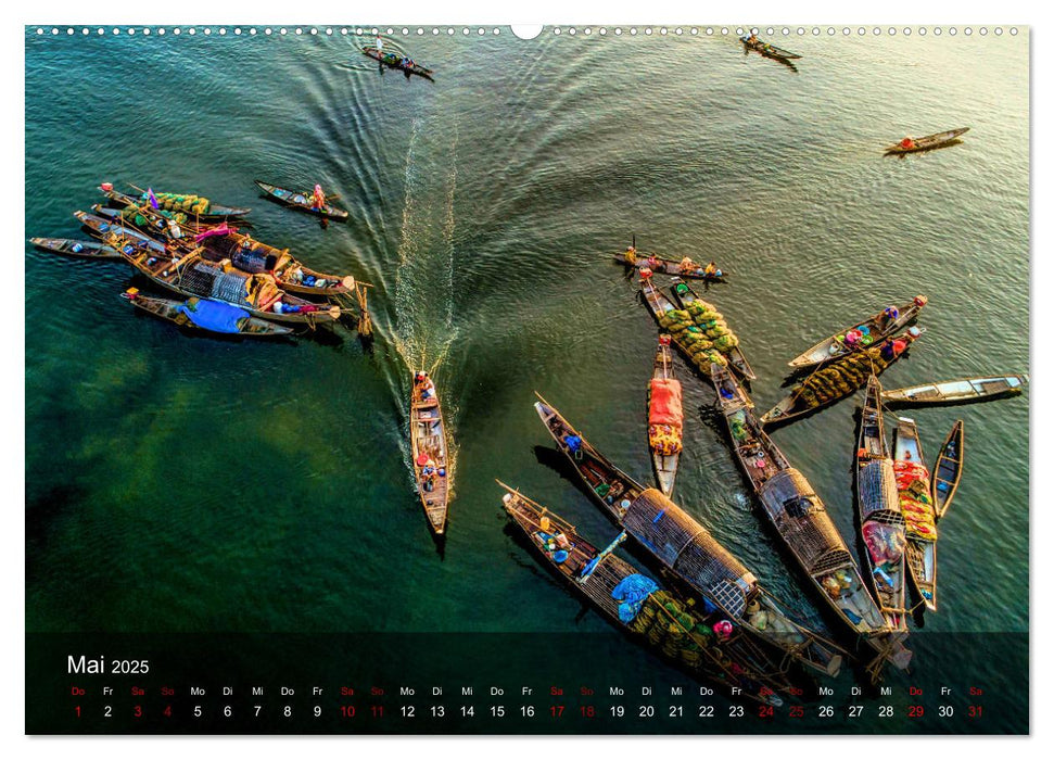 Traumhafte Vietnam Impressionen (CALVENDO Wandkalender 2025)