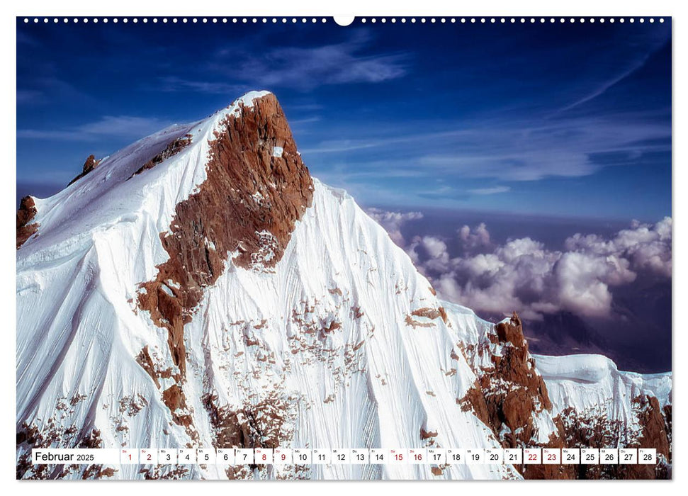 Mont-Blanc - Das Dach Europas (CALVENDO Wandkalender 2025)