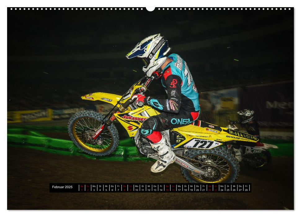 Supercross Racing - Mit Style durch die Halle (CALVENDO Wandkalender 2025)