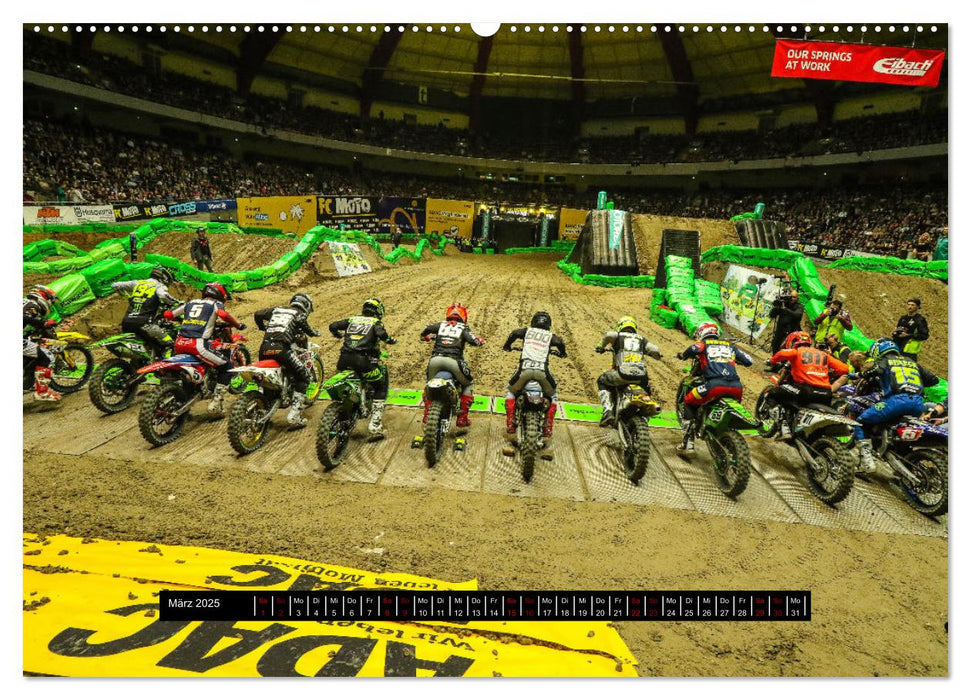 Supercross Racing - Mit Style durch die Halle (CALVENDO Wandkalender 2025)