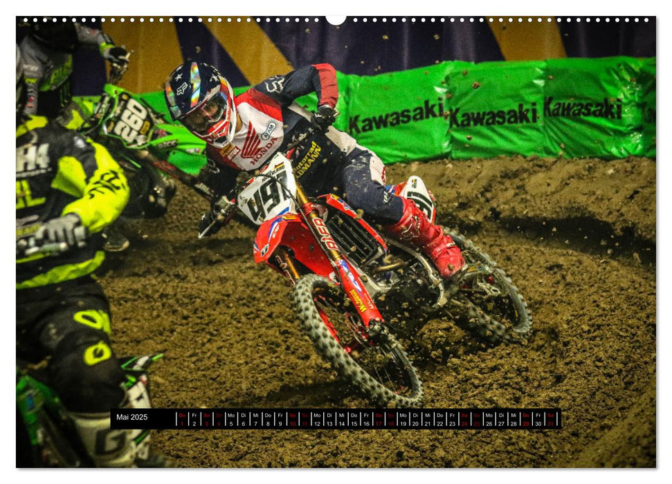 Supercross Racing - Mit Style durch die Halle (CALVENDO Wandkalender 2025)