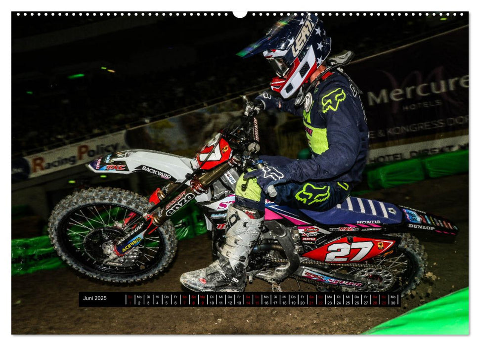 Supercross Racing - Mit Style durch die Halle (CALVENDO Wandkalender 2025)