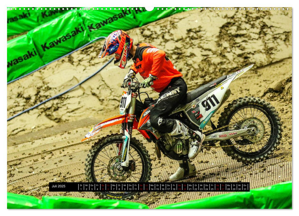 Supercross Racing - Mit Style durch die Halle (CALVENDO Premium Wandkalender 2025)