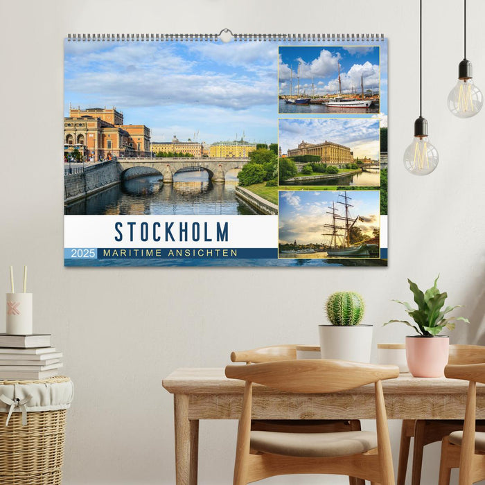 Stockholm - Maritime Ansichten (CALVENDO Wandkalender 2025)