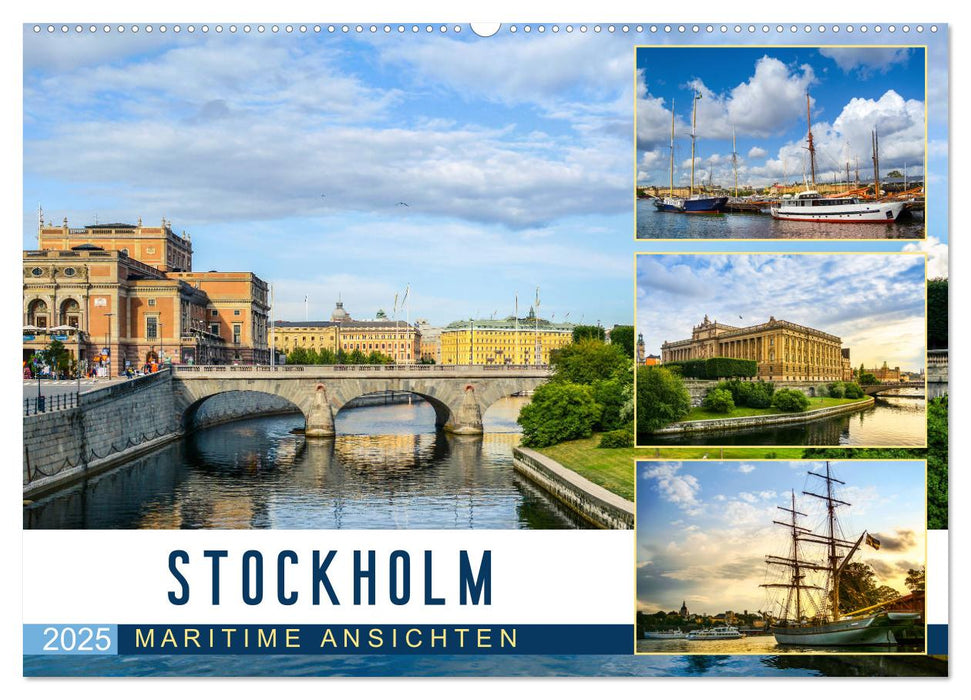 Stockholm - Maritime Ansichten (CALVENDO Wandkalender 2025)