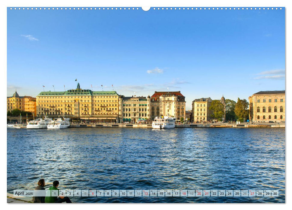 Stockholm - Maritime Ansichten (CALVENDO Wandkalender 2025)