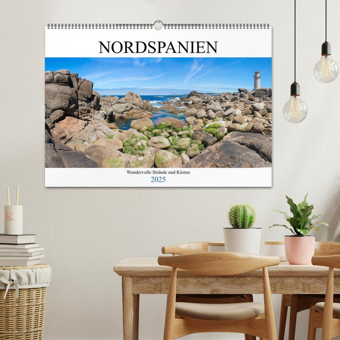 Nordspanien - Wundervolle Strände und Küsten (CALVENDO Wandkalender 2025)