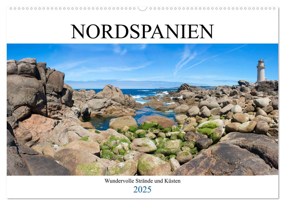 Nordspanien - Wundervolle Strände und Küsten (CALVENDO Wandkalender 2025)