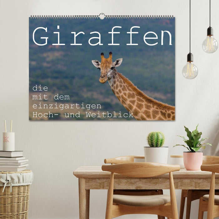 Giraffen - Tiere mit dem einzigartigen Hoch- und Weitblick (CALVENDO Wandkalender 2025)