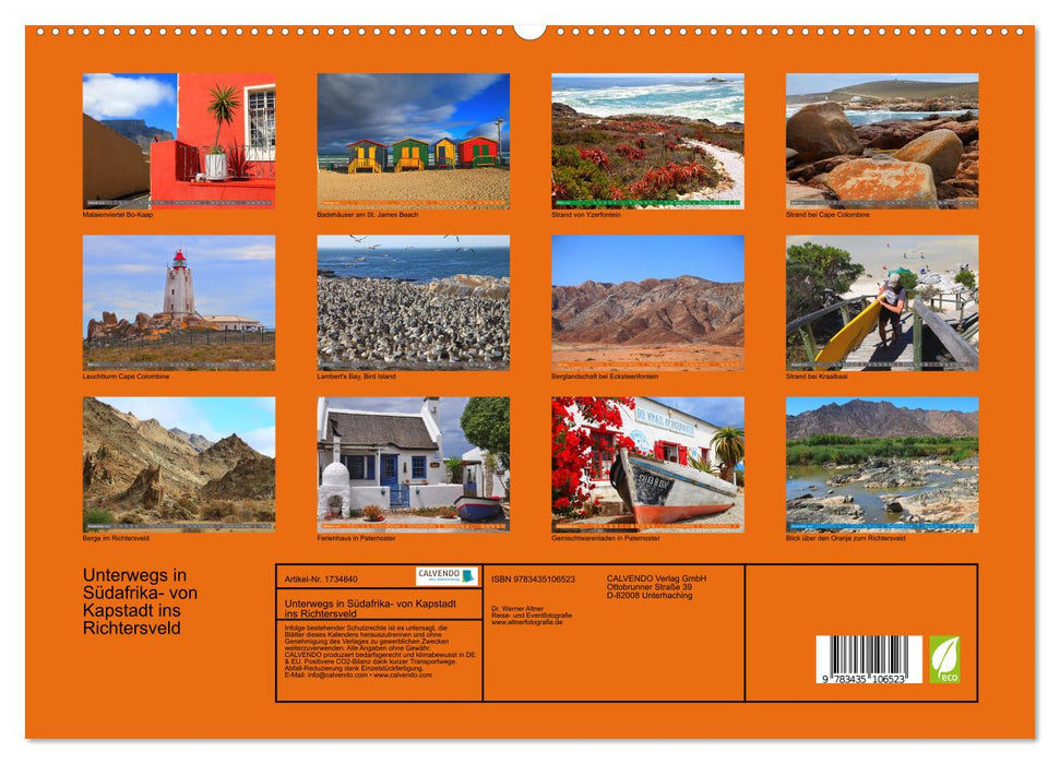 Unterwegs in Südafrika- von Kapstadt ins Richtersveld (CALVENDO Premium Wandkalender 2025)