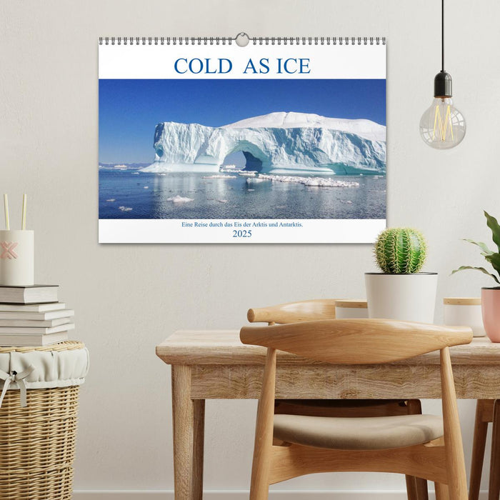 Cold as Ice - Eindrücke aus Arktis und Antarktis (CALVENDO Wandkalender 2025)