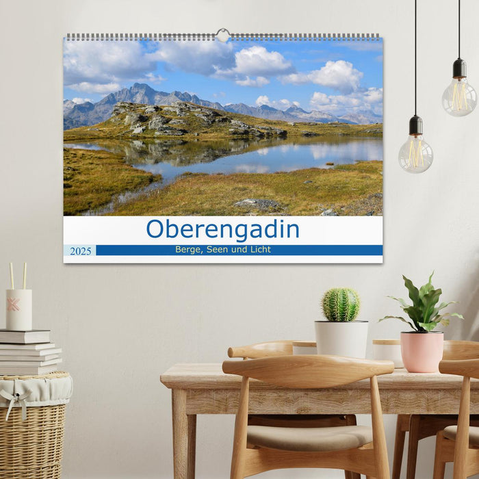 Oberengadin - Berge, Seen und Licht (CALVENDO Wandkalender 2025)